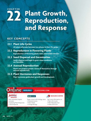 22 Plant Growth, Reproduction, and Response