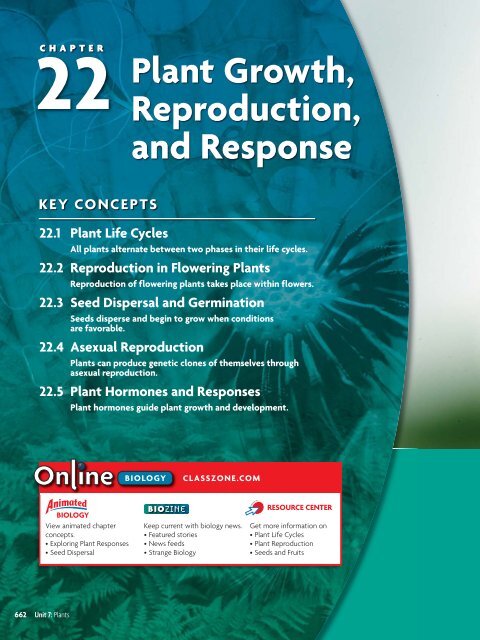 22 Plant Growth Reproduction And Response 22 Plant Growth Reproduction And Response