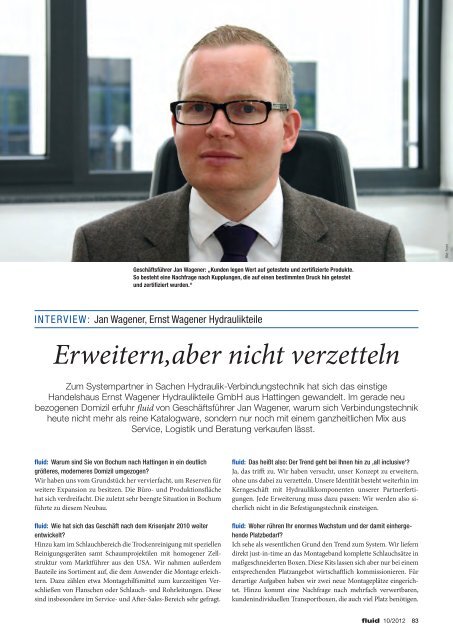 Erweitern Aber Nicht Verzetteln Ernst Wagener Hydraulikteile Gmbh
