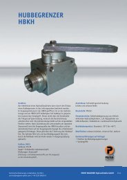 HBKH Hubbegrenzer - Ernst Wagener Hydraulikteile GmbH