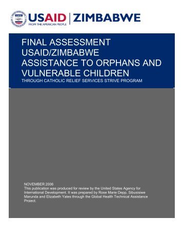 Final Assessment USAID/Zimbabwe Assistance to ... - GH Tech