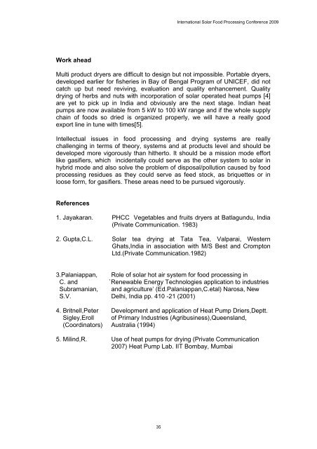 Abstracts Oral Presentations - Solar Food Processing Network