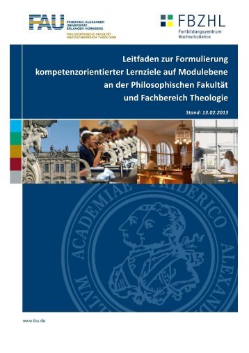 Leitfaden Formulierung kompetenzorientierter Lernzielen