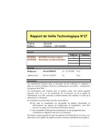 Rapport de Veille Technologique SÃ©curitÃ© N - cert devoteam