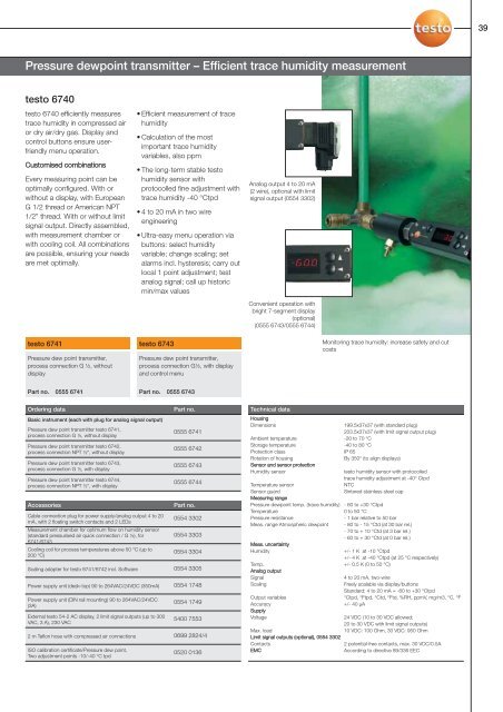 Measurement Solutions for Emissions, Service ... - Industrial Controls