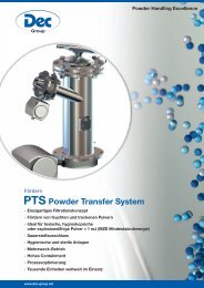 PTS Powder Transfer System - DEC Group