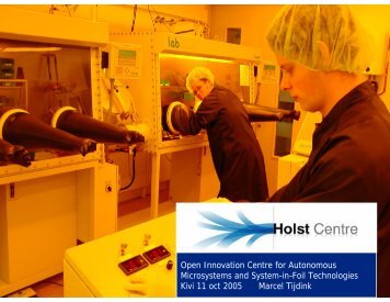 Holst Centre Marcel Tijdink - Future Technology Center