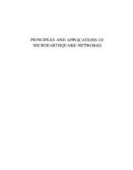 principles and applications of microearthquake networks