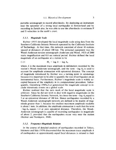 principles and applications of microearthquake networks