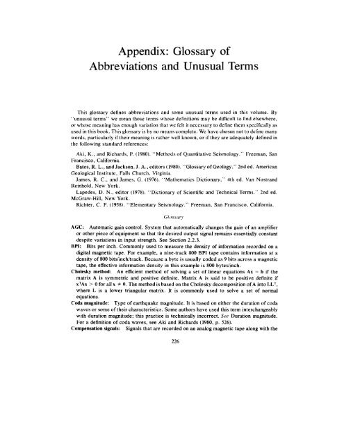 principles and applications of microearthquake networks