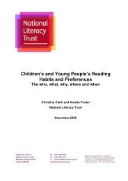 Children's and Young People's Reading Habits and Preferences