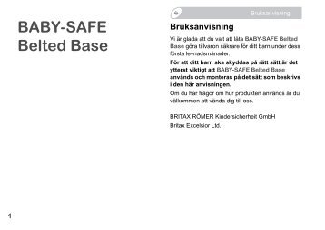 BABY-SAFE Belted Base - Britax
