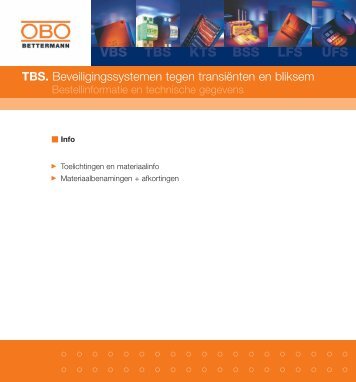TBS. Informatie -NL- - OBO Bettermann