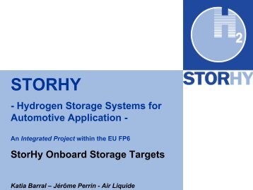 StorHy Hydrogen Storage
