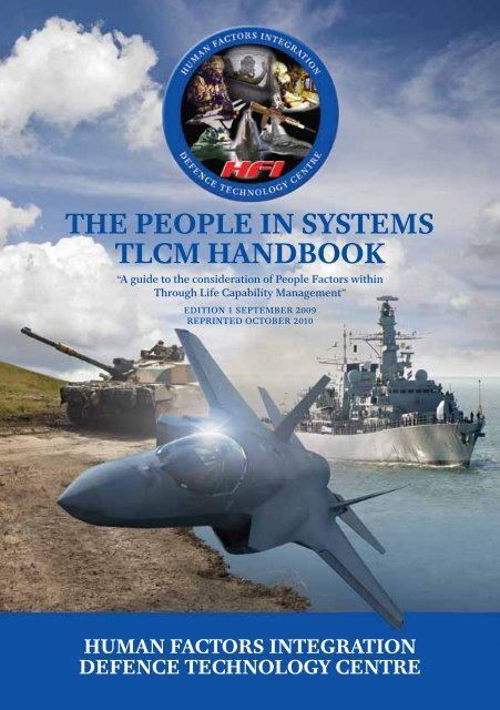 The people in sysTems Tlcm handbook - Human Factors Integration ...