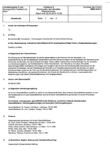 Handelsregisterauszug HRB 51411 - Flying-organic.de