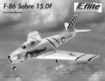 F-86 Sabre 15 DF - HobbyTown USA