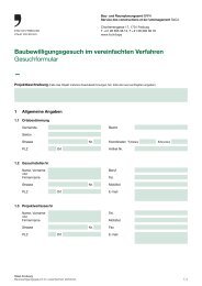 Baubewilligungsgesuch im vereinfachten Verfahren Gesuchformular ...