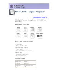 OPTI-CHART Digital Projector