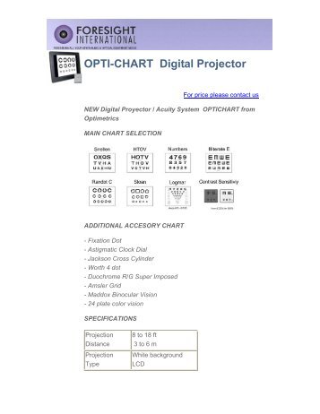 OPTI-CHART Digital Projector
