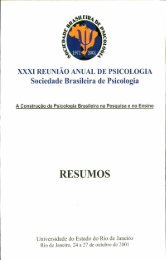 2001 - Sociedade Brasileira de Psicologia