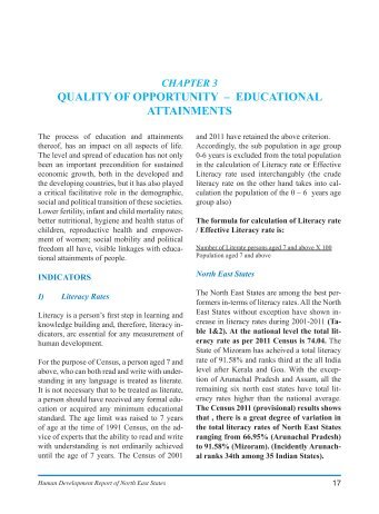 quality of opportunity â educational attainments - Ministry of ...