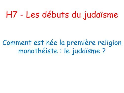 SÃ©ance PowerPoint Les dÃ©buts du christianisme.pdf - Cours histoire ...