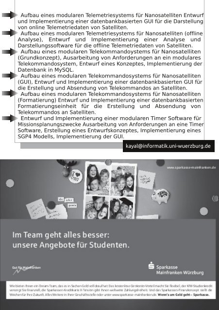 Download des Magazins - Medieninformatik - UniversitÃ¤t WÃ¼rzburg