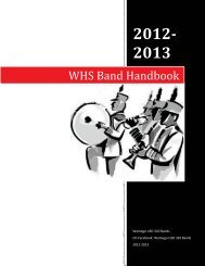 WHS Band Handbook - USD 320