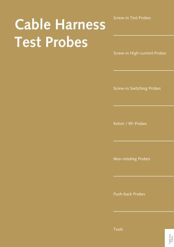 Cable Harness Test Probes