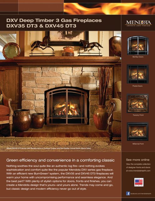 DXV Deep Timber 3 Gas Fireplaces DXV35 DT3 ... - Mendota