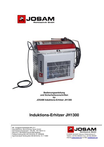 Induktions-Erhitzer JH1300 - JOSAM