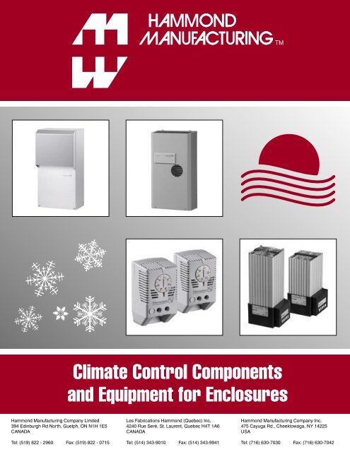 Climate Control Components and Equipment for ... - Hammond Mfg.