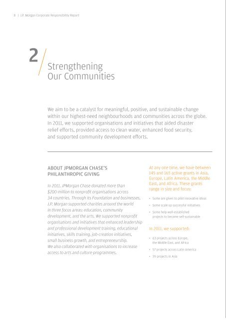 J.P. Morgan Corporate Responsibility Report - JPMorgan Chase