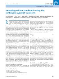 Extending seismic bandwidth using the continuous wavelet transform
