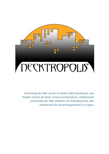 "Schule als Staat" 2003 - des Gymnasium Neckartenzlingen