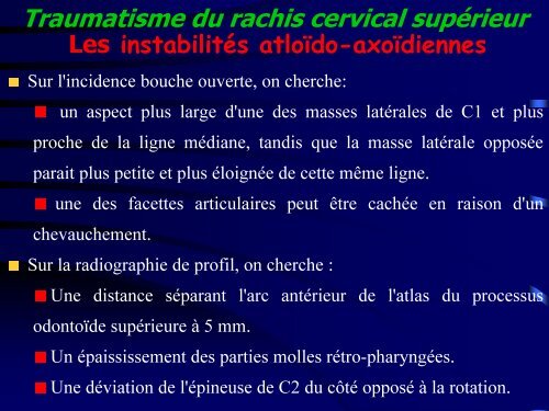 Les traumatismes du rachis de l'enfant