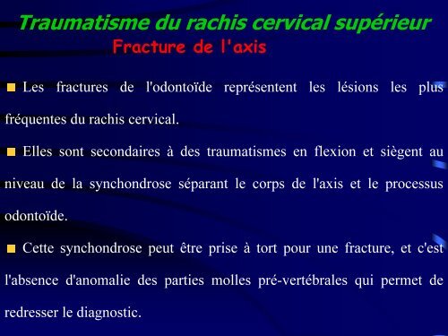 Les traumatismes du rachis de l'enfant