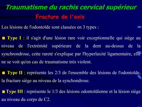 Les traumatismes du rachis de l'enfant