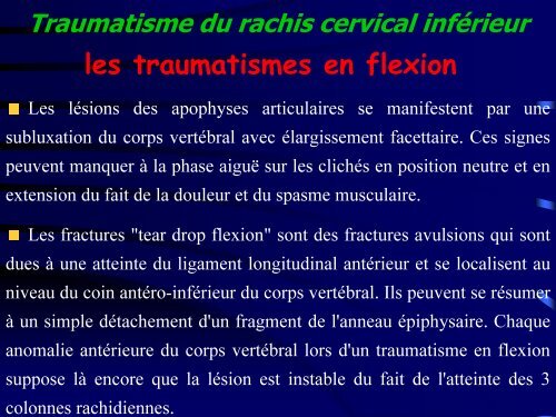 Les traumatismes du rachis de l'enfant