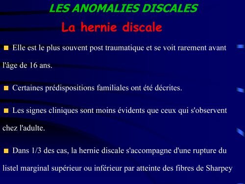 Les traumatismes du rachis de l'enfant