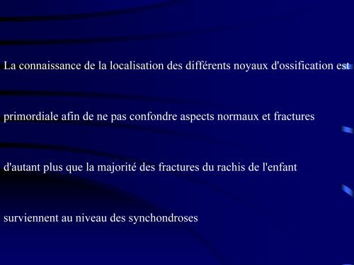 Les traumatismes du rachis de l'enfant