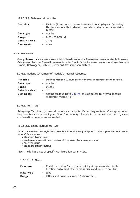 Telemetry Module MT-102 User's Manual - BlueNote Communications