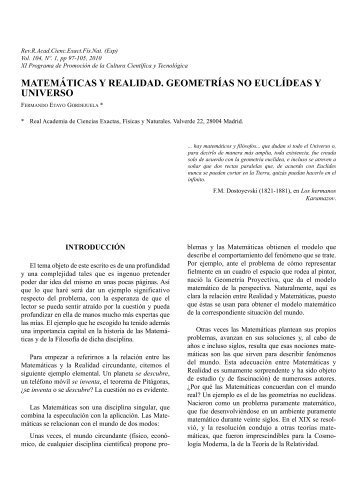 texto completo publicado de la conferencia - Real Academia de ...