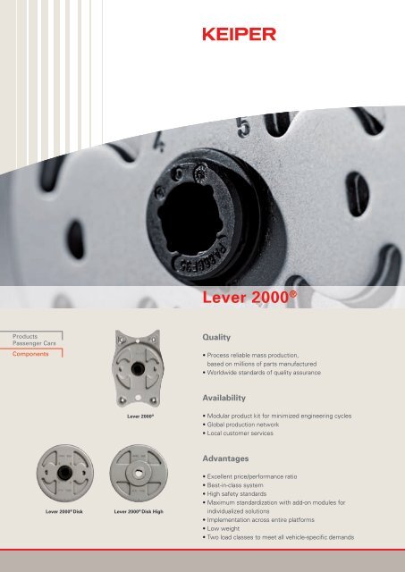 Lever 2000® - Keiper