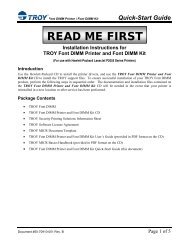 Quick-Start Guide - Troy Group, Inc.