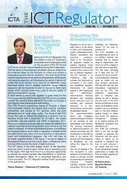 Newsletter Issue No 1 - October 2012 - ICTA