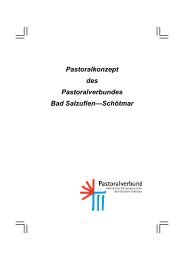 Pastoralkonzept des Pastoralverbundes Bad Salzuflen - Schötmar