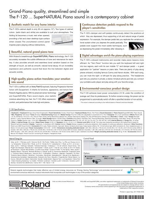 F-120 Leaflet - Roland