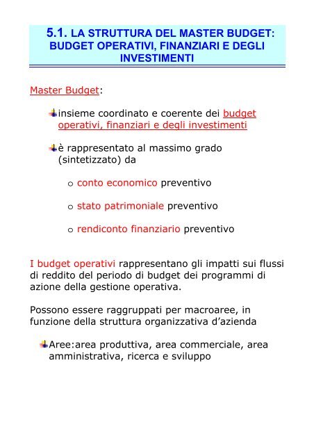 3 Slides Programmazione e controllo - Economia Aziendale Online